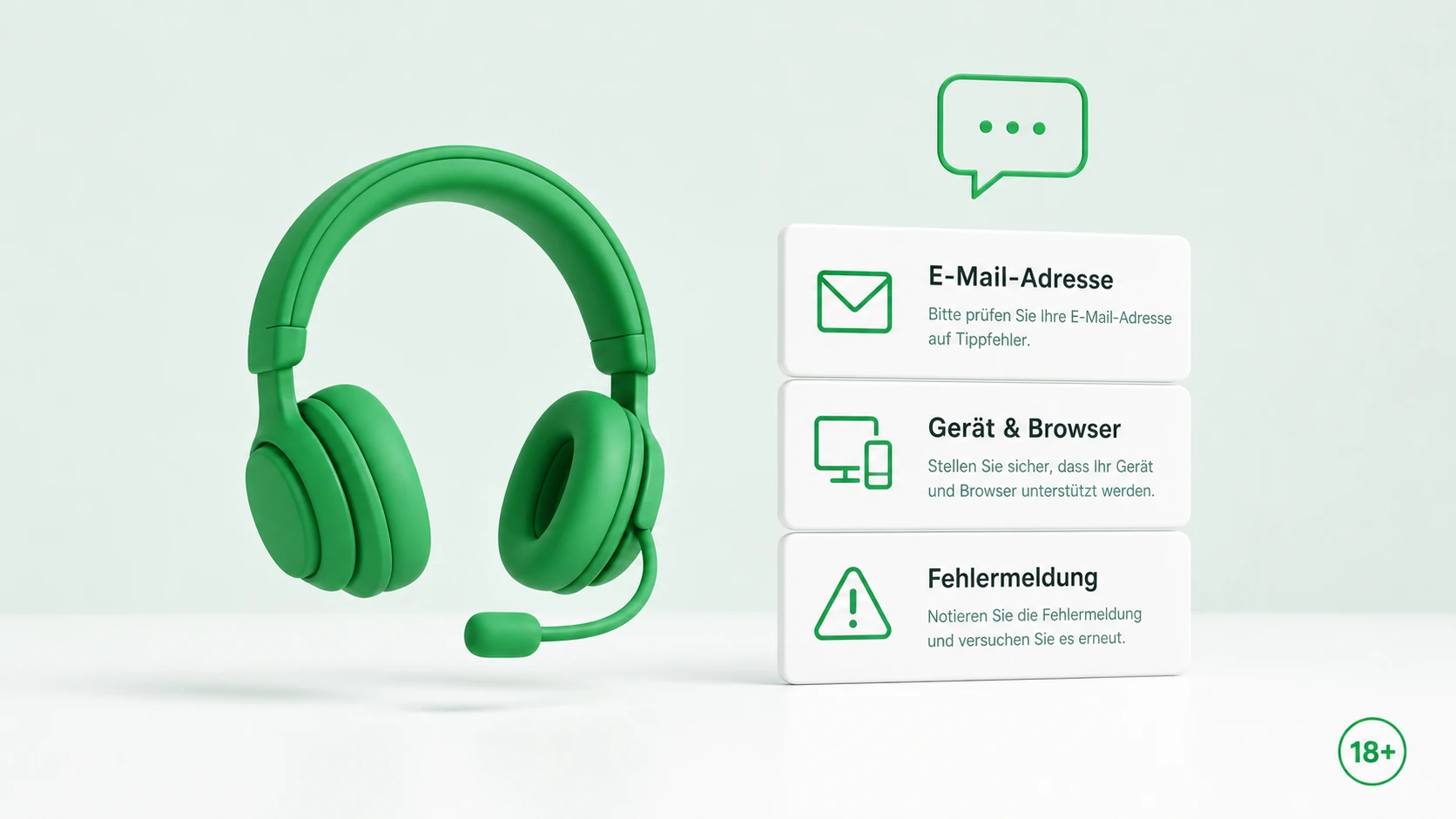 Kundensupport bei anhaltenden Problemen